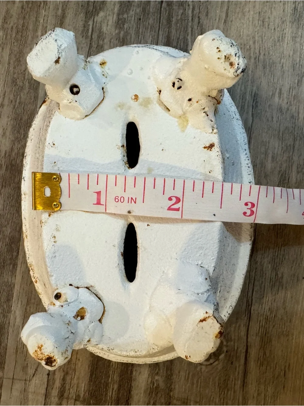 Vintage White Clawfoot Soap Dish Vanity Tray 5.5 Inch Oval Bathroom Accessory